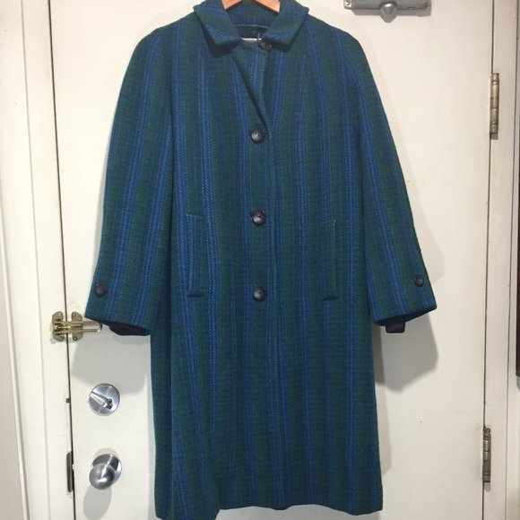VINTAGE HARRIS TWEED HANDWOVEN WOOL COATS SIZE M - Picture 4 of 8
